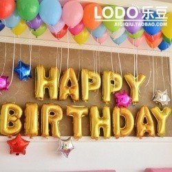 надпись  happy birthday