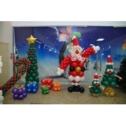 Композиция из шаров на Новый год 2