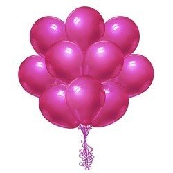 Облако шаров цвета фуксия 25 шт
