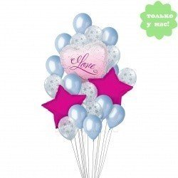 Букет из шаров  Звездная любовь