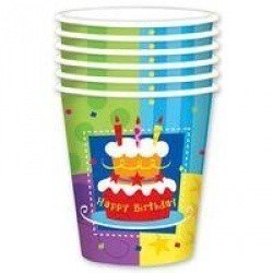 Стакан с ДР 8шт