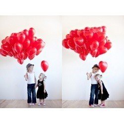 Облако шаров Сердца Маленькие 25 шт