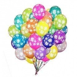 Облако шаров Полевые цветы  50 шт