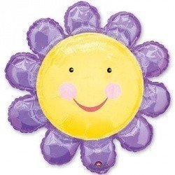 Шар фигура Цветок фиолетовый