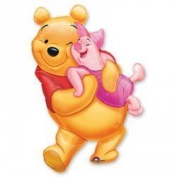 Шар фигура Винни и Пятачок объятия