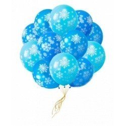 Облако шаров Снежинки 100 шт