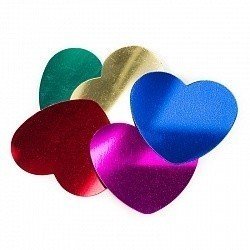 Конфетти большие сердца ассорти 17гр