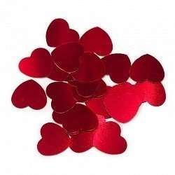 Конфетти сердца маленькие красные 17 гр
