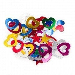 Конфетти звезды и сердца ассорти 17 гр