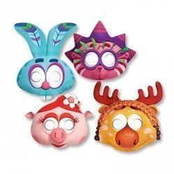 Маски бумажные Смешарики Легенда, 8 штук