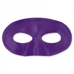 Полумаска атлас фиолетовая