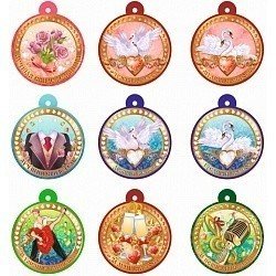 Медаль свадебная 