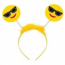 Ободок Смайл на пружинке