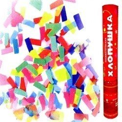 Пневмохлопушка 40 см Бумажное конфетти