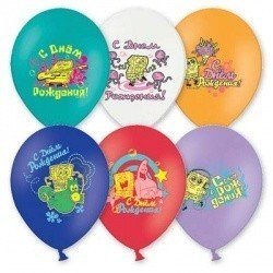 Облако шаров Губка Боб 25 шт