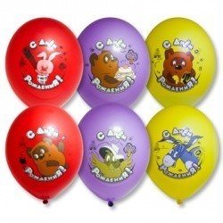 Облако шаров ДР Винни Пух 50 шт