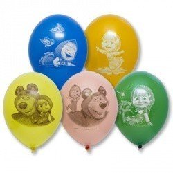 Облако шаров Маша и Медведь 100 шт