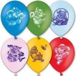 Облако шаров Веселые Друзья 50 шт