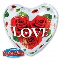 Шар BUBBLE СЕРДЦЕ 22