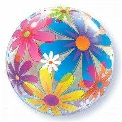 Шар bubble Ромашки разноцветные