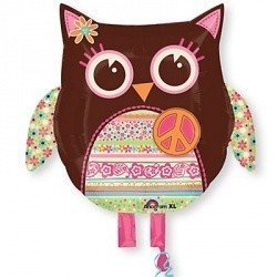 Шар фигура Хиппи Сова
