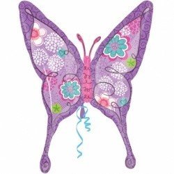 Шар фигура Бабочка лиловая