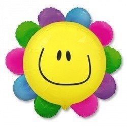 Шар ФИГУРА Цветок радужный