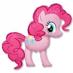 Шар фигура Пони розовая