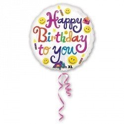 Шар фигура джамбо HB Свечи и улыбки