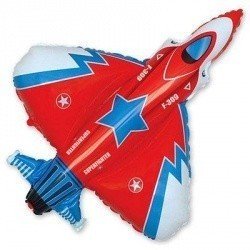 Шар фигура Истребитель красный