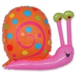 Шар фигура Улитка малиновая