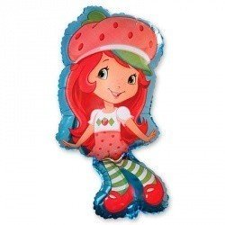 Шар фигура Девочка Клубничка