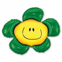 Шар фигура Цветок зеленый