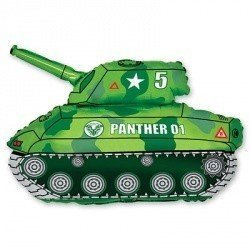 Шар фигура Танк зеленый