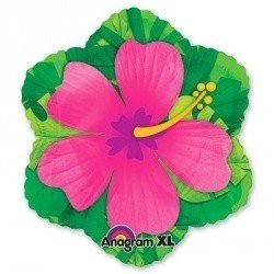 Шар фигура Гибискус розовый