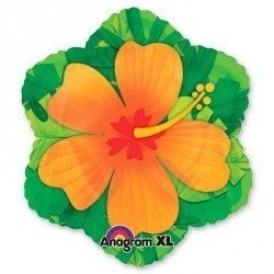 Шар фигура Гибискус оранжевый