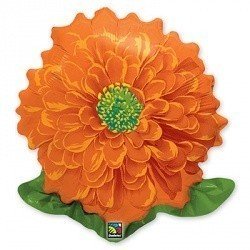 Шар фигура Циния Оранжевая