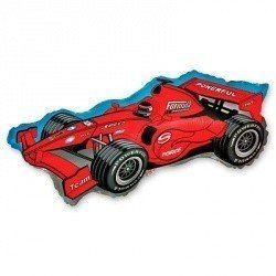 Шар фигура Машина гоночная красная
