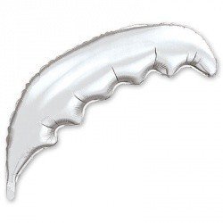 Шар фигура Пальмовая ветвь Серебро