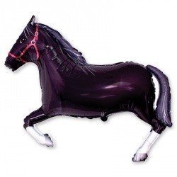 Шар фигура Лошадь черная