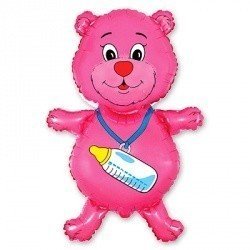 Шар фигура Медвежонок девочка