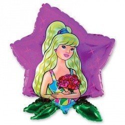 Шар фигура Девушка в цветке