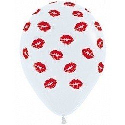 Облако белых шаров Поцелуи 25 шт