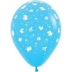 Облако шаров С рождением мальчика! 100 шт