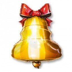 Шар фигура Колокольчик с ленточкой