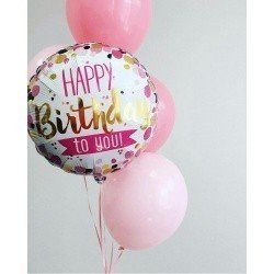 Букет из шаров на День Рождения девочке