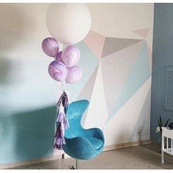 Букет из шаров Черничный пломбир