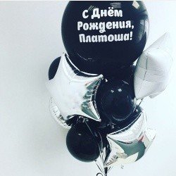 Фонтан из шаров Огромный шар и звезды