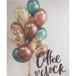 Букет из шаров Капучино и фисташковое мороженое