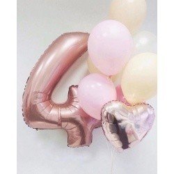 Готовое решение 4 годика в Розовом золоте